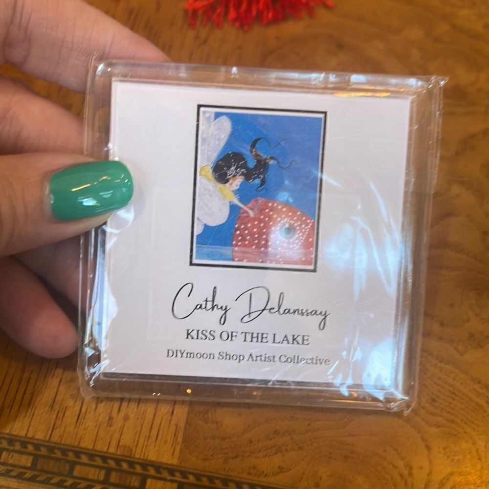 Cathy Delanssay Kiss of the Lake Diamond Painting Cover Minder Rare